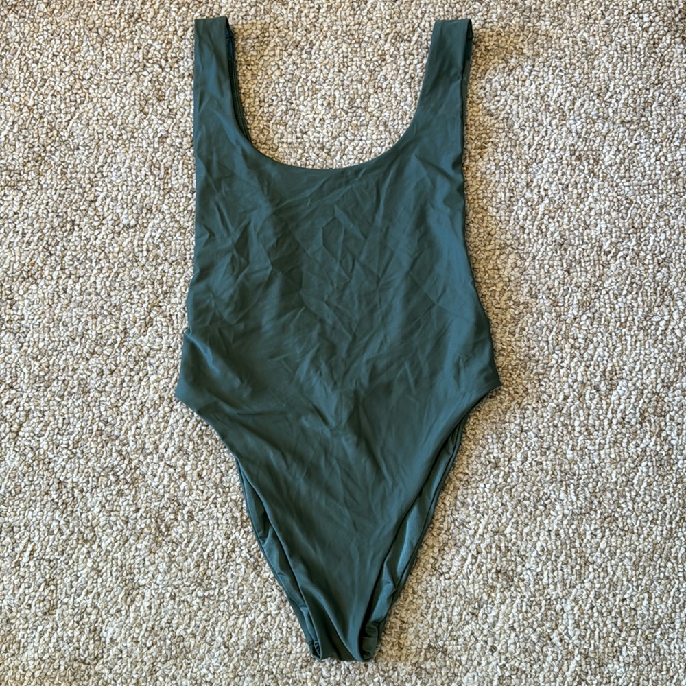 Aerie One Piece Hi-Leg Swimsuit
